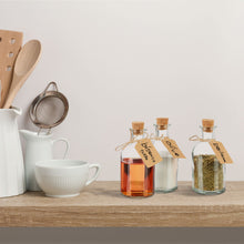 Lade das Bild in den Galerie-Viewer, Dekofläschchen Set mit Korkdeckel 125ml - 24er Set Jam-Factory.ch