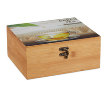 Lade das Bild in den Galerie-Viewer, Teebox Bambus 6 Fächer - Green Tea Jam-Factory.ch
