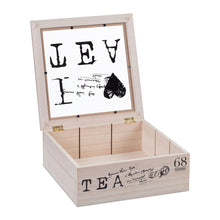 Lade das Bild in den Galerie-Viewer, TEEBOX HOLZ 9 Fächer "I LOVE TEA"