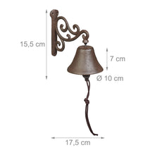 Lade das Bild in den Galerie-Viewer, Dekorative Türglocke mit Ornamenten
