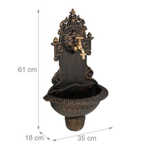 Lade das Bild in den Galerie-Viewer, Wandbrunnen mit Brunnenfigur