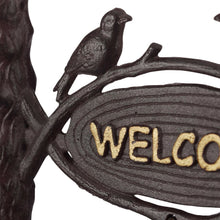 Lade das Bild in den Galerie-Viewer, Türglocke Welcome Gusseisen