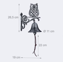 Lade das Bild in den Galerie-Viewer, Türglocke Gusseisen Eule - verschiedene Modelle Jam-Factory.ch