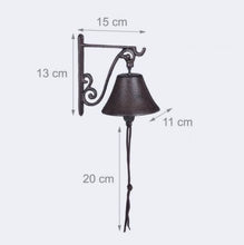 Lade das Bild in den Galerie-Viewer, Türglocke aus Gusseisen im Landhausstil