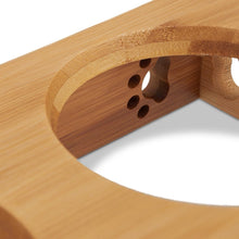 Lade das Bild in den Galerie-Viewer, Bambus-Keramik Napf Bar für Katze und Hund