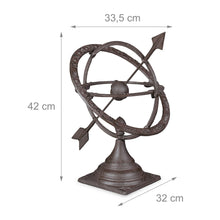 Lade das Bild in den Galerie-Viewer, Sonnenuhr für den Garten aus Gusseisen