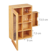 Lade das Bild in den Galerie-Viewer, Grosse Teebox Bambus mit Schublade