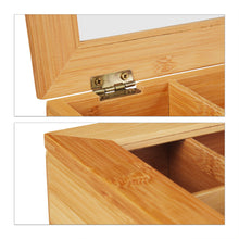 Lade das Bild in den Galerie-Viewer, Grosse Teebox Bambus mit Schublade