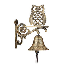 Lade das Bild in den Galerie-Viewer, Türglocke Gusseisen Eule - verschiedene Modelle