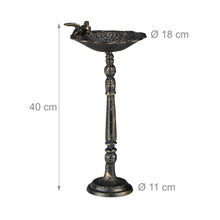 Lade das Bild in den Galerie-Viewer, Vogeltränke stehend Kolibri gold-braun