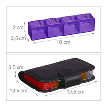 Lade das Bild in den Galerie-Viewer, Tablettenbox 7 Tage mit Etui