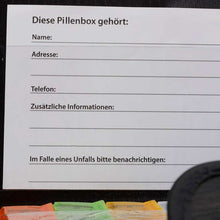 Lade das Bild in den Galerie-Viewer, Tablettenbox 7 Tage mit Etui Jam-Factory.ch