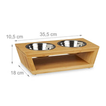 Lade das Bild in den Galerie-Viewer, Standfeste Futterbar für Hunde 2 Näpfe