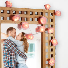 Lade das Bild in den Galerie-Viewer, Rosen LED-Lichterkette rosa 3.3m