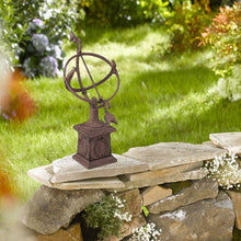 Lade das Bild in den Galerie-Viewer, Dekorative Sonnenuhr aus Gusseisen