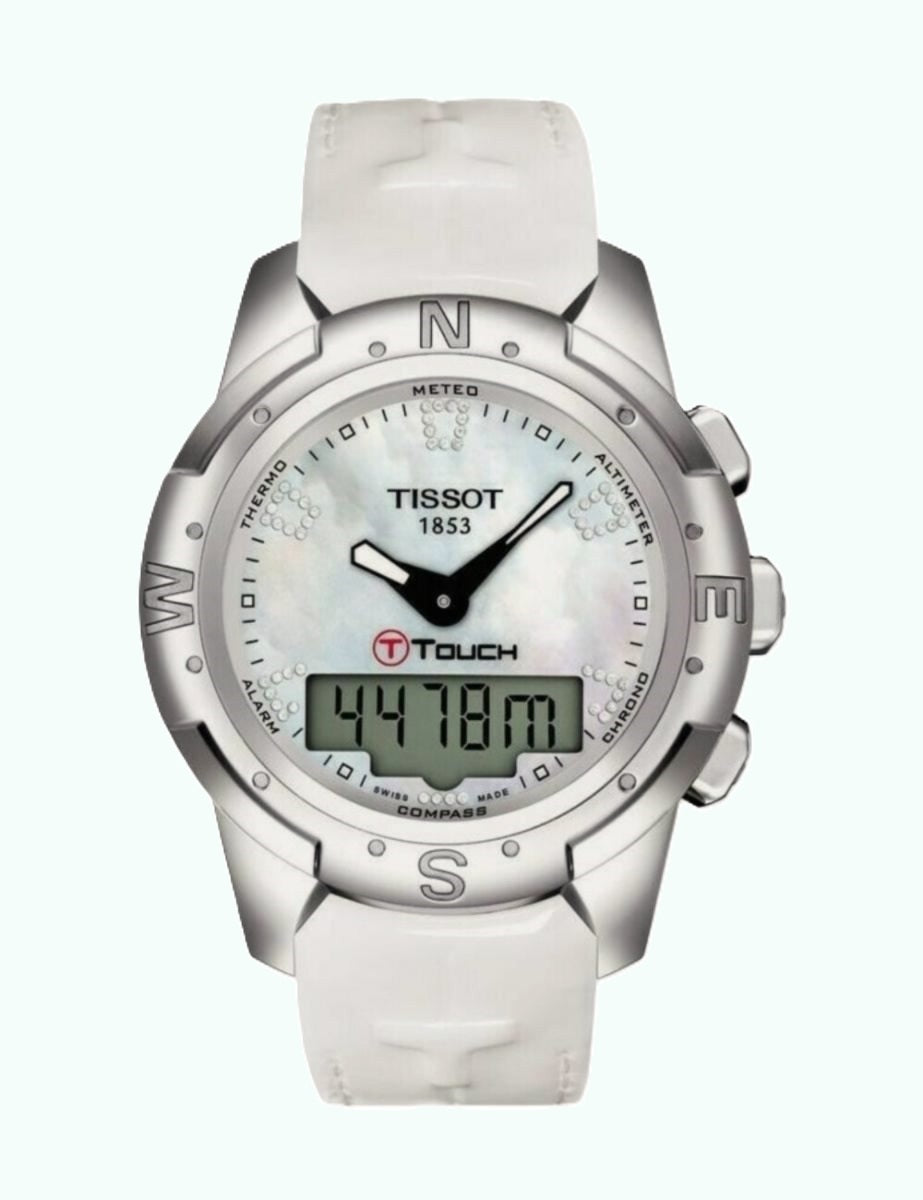 NEU Tissot T-Touch II Perlmutt Diamanten NEU mit GARANTIE