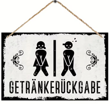 Lade das Bild in den Galerie-Viewer, Schild "Getränkerückgabe" Jam-Factory.ch
