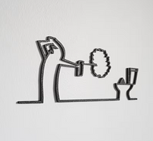 Lade das Bild in den Galerie-Viewer, La Linea Toilettenschild Jam-Factory.ch
