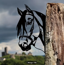 Lade das Bild in den Galerie-Viewer, Pferd Schild schwarz Jam-Factory.ch
