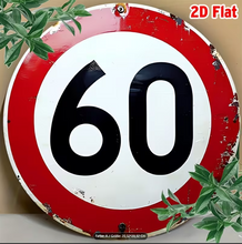 Lade das Bild in den Galerie-Viewer, Aluminium Schild "60" Jam-Factory.ch
