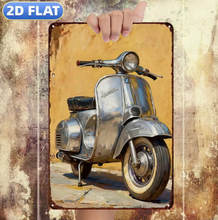 Lade das Bild in den Galerie-Viewer, Schild Vintage Vespa Silber Jam-Factory.ch
