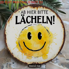 Lade das Bild in den Galerie-Viewer, Schild "Ab hier bitte lächeln" Jam-Factory.ch
