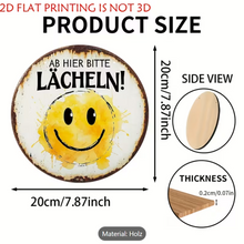 Lade das Bild in den Galerie-Viewer, Schild "Ab hier bitte lächeln" Jam-Factory.ch
