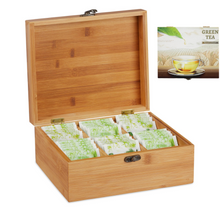 Lade das Bild in den Galerie-Viewer, Teebox Bambus 6 Fächer - Green Tea Jam-Factory.ch
